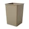 Rubbermaid Commercial Untouchable(R) 35 gal Square Indoor Plastic Can, Beige, None, Plastic, 19 1/2 in FG395800BEIG - alternate 3