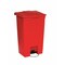 Rubbermaid 23 gal. HDPE Base/Polypropylene Lid Rectangular Trash Can , Beige FG614600BEIG