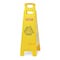 Rubbermaid Commercial Floor Safety Sign, Caution Wet Floor, Eng, 37 in H, 12 in W, HDPE, Triangle, English, FG611477YEL FG611477YEL - alternate 3