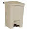 Rubbermaid Commercial Step-On Containers 12 gal Rectangular Step-On Can, Beige, Foot Pedal, Plastic, 15 3/4 in FG614400BEIG - alternate 8