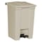 Rubbermaid Commercial Step-On Containers 12 gal Rectangular Step-On Can, Beige, Foot Pedal, Plastic, 15 3/4 in FG614400BEIG - alternate 1