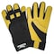 Zoro Select Mechanics Gloves, Grain Deerskin Leather Palm, S, Black/Yellow 5NGN2 - alternate 1