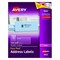 Avery Laser Label, 4 in Label W, 1 1/3 in Label H, 14 Labels per Sheet Clear 727825662 - alternate 1