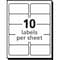 Avery Laser Label, 4 in Label W, 2 in Label H, 14 Labels per Sheet Clear 727825663 - alternate 5