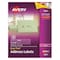 Avery Laser Label, 4 in Label W, 1 in Label H, 20 Labels per Sheet Clear 727825661 - alternate 1
