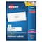 Avery Laser Label, 4 in Label W, 1 in Label H, 20 Labels per Sheet White AVE5161 - alternate 1