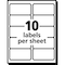 Avery Inkjet Label, 4 in Label W, 2 in Label H, 10 Labels per Sheet Clear 727828663 - alternate 5