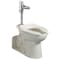 American Standard Toilet Bowl, 1.1 to 1.6 gpf, Flushometer, Floor with Back Outlet Mount, Elongated, White 3695001.020 - alternate 3