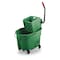 Rubbermaid Commercial 8 3/4 gal WaveBrake Side Press Mop Bucket and Wringer, Green, Polypropylene FG758888GRN - alternate 1