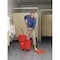 Rubbermaid Commercial 8 3/4 gal WaveBrake Side Press Mop Bucket and Wringer, Blue, Polypropylene FG758888BLUE - alternate 4