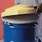 Zoro Select Snap-On Dome Drum Cover for 55 gal Drums, Polyethylene, Yellow 1666 - alternate 4