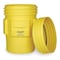 Eagle Mfg Open Head Overpack Drum, Polyethylene, 65 gal, Unlined, Yellow 1661 - alternate 1