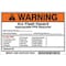 Brady Arc Flash Protection Label, 6 In. W, PK5, 121079 121079 - alternate 1