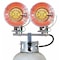 Dayton Portable Gas Tank-Top Heater, LP, Matchless Piezo, 17 1/4 in Wx 6 1/2 in L 5RCC1 - alternate 2