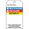 Brady Accdnt Prvntn Tag, Poly, NFPA Diamond, PK25 76237