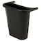 Rubbermaid Commercial 1.1875 gal Rectangular Recycling Bin, Open Top, Black, Polyethylene, 1 Openings FG295073BLA - alternate 1