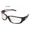Edge Eyewear Kazbek XL, Safety Glasses, Anti-Scratch, Clear Lens, Black Frame, Full-Frame SK-XL111 - alternate 3