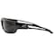 Edge Eyewear Kazbek XL, Safety Glasses, Anti-Scratch, Gray Lens, Black Frame, Full-Frame SK-XL116 - alternate 4