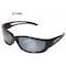Edge Eyewear Kazbek XL, Safety Glasses, Anti-Scratch, Gray Mirror Lens, Black Frame, Full-Frame SK-XL117 - alternate 3