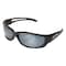Edge Eyewear Kazbek XL, Safety Glasses, Anti-Scratch, Gray Mirror Lens, Black Frame, Full-Frame SK-XL117 - alternate 1