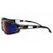 Edge Eyewear Dakura, Safety Glasses, Anti-Scratch, Blue Mirror Lens, Black Frame, Full-Frame SW118 - alternate 2