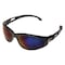 Edge Eyewear Dakura, Safety Glasses, Anti-Scratch, Blue Mirror Lens, Black Frame, Full-Frame SW118 - alternate 1