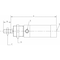 Speedaire 32mm Bore Round Double Acting Air Cylinder 200mm Stroke CD76F32-200-B