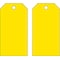 Brady Blank Shipping Tag, Polyester, 5-3/4" H x 3" W, Yellow, Rectangle, 25 PK 65373 - alternate 1