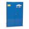 Eagle Mfg Hazardous Material Storage Cabinet, 45 gal, 2 Shelves, Steel, 43 in W x 65 in H x 18 in D, Blue CRA45X - alternate 1