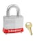 Master Lock Lockout Padlock, Keyed Different, Steel, Red, 3/4 in Shackle Height, 1 9/16 in Body Width 3RED - alternate 1