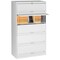 Tennsco 36" W 5 Drawer Lateral File Cabinet, Light Gray, Letter/Legal FS351LLGY - alternate 6