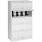 Tennsco 36" W 5 Drawer Lateral File Cabinet, Light Gray, Letter/Legal FS351LLGY - alternate 1