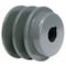 Zoro Select 1/2 in Fixed Bore 2 Groove V-Belt Pulley 2.55 in OD 2AK25X1/2 - alternate 2