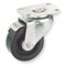 Zoro Select Swivel NSF-Listed Plate Caster, Polyolfin, 3-1/2 in, 250 lb 5UX83 - alternate 2