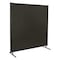 Steiner Welding Screen, Vinyl-Laminated Polyester, 6 ft. W., 4 ft. H., 13 oz/sq yd, With Grommet, Gray 532-4X6 - alternate 1