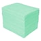 Brady Sorbent Pad, 20 gal, 12 in x 12 in, Harsh Chemicals, Green, Polypropylene SPCUN1113 - alternate 1