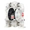 Aro Double Diaphragm Pump, Polypropylene, Air Operated, Santoprene, 47 GPM 6661A3-34B-C - alternate 5