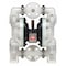 Aro Double Diaphragm Pump, Polypropylene, Air Operated, Santoprene, 47 GPM 6661A3-34B-C - alternate 6