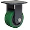 Hamilton Plte Caster, Rgd, Poly, 4 in., 750 lb., Green R-WH-4DB - alternate 1