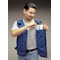 Allegro Industries Cooling Vest, Cotton, Cold Pack Inserts, 3 hr Max Cooling Time, Zipper Closure, 26 1/2 in Length 8413-05 - alternate 2