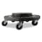 Rubbermaid Commercial Container Dolly for BRUTE 20-55 gal Containers, 250 lb Load Capacity, 5 Swivel Casters, Black FG264000BLA - alternate 3