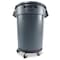 Rubbermaid Commercial Container Dolly for BRUTE 20-55 gal Containers, 250 lb Load Capacity, 5 Swivel Casters, Black FG264000BLA - alternate 2