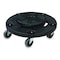 Rubbermaid Commercial Container Dolly for BRUTE 20-55 gal Containers, 250 lb Load Capacity, 5 Swivel Casters, Black FG264000BLA - alternate 4