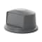 Rubbermaid Commercial BRUTE(R) 32 gal Trash Can Lid, Dome with Push Door Gray, Resin, 1 Openings 22 3/4 in W/Dia FG263788GRAY - alternate 7