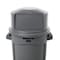Rubbermaid Commercial BRUTE(R) 32 gal Trash Can Lid, Dome with Push Door Gray, Resin, 1 Openings 22 3/4 in W/Dia FG263788GRAY - alternate 5