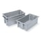 Akro-Mils Stack & Nest Storage Container, 3.7 gal, 18 in L x 11 in W x 6 in H, Gray, Industrial Grade Polymer 35180GREY - alternate 5