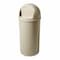 Rubbermaid Commercial Marshal 25 gal Round Indoor Plastic Can, Beige, None, Plastic, Not Applicable FG817088BEIG - alternate 4