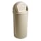 Rubbermaid Commercial Marshal 25 gal Round Indoor Plastic Can, Beige, None, Plastic, Not Applicable FG817088BEIG - alternate 1