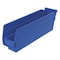 Akro-Mils Shelf Storage Bin, Plastic, Blue, 4 in H, 2 3/4 in W, 11 5/8 in L 30110BLUE - alternate 1