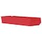 Akro-Mils Shelf Storage Bin, Plastic, Red, 4 in H, 8 3/8 in W, 23 5/8 in L 30184RED - alternate 1